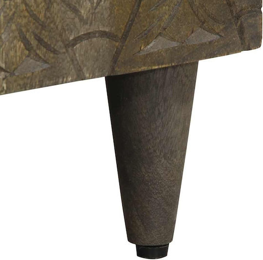 Comoda pentru Dormitor din Lemn Masiv Negru 60x33x75buc
