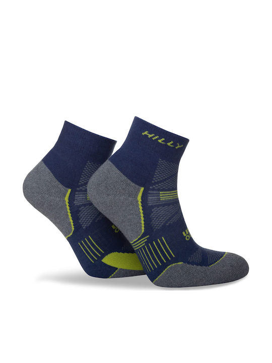 Hilly Supreme Κάλτσες Anklet Med Midnight Grey Marl Μαύρο Hilly