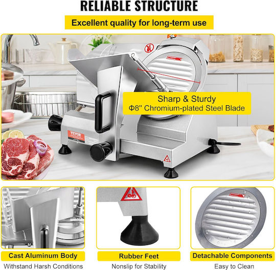 Vevor Commercial Ham Slicer 203.2mm
