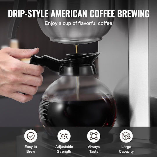 Vevor Commercial Filter Coffee Machine 1.8lt VV-BLHSYMSKFJ3GO2QWUV2