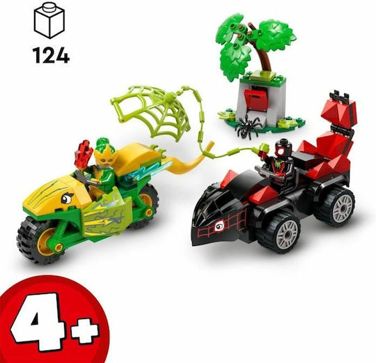 Lego Marvel Spin and Electro Dinosaur Vehicle Chase for 4+ Years 124pcs