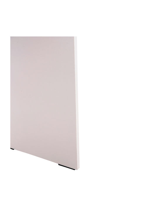 Schminktisch Crystel Hölzern White mit Spiegel 74x39x155cm