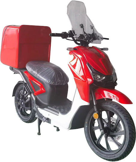 Omax Motocicletă Electrică Autonomie 75km Roșu Culoare