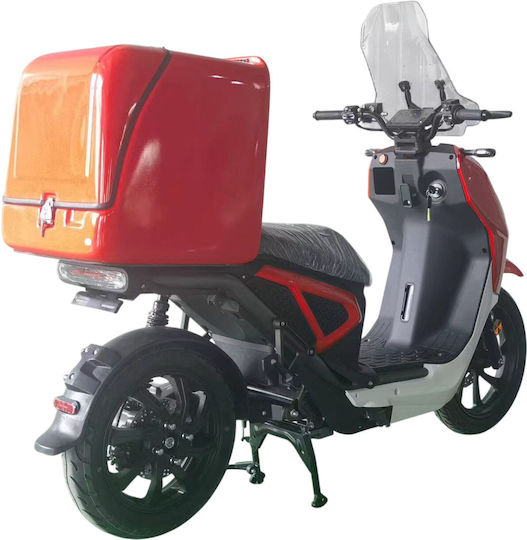 Omax Motocicletă Electrică Autonomie 75km Roșu Culoare