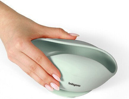 Babyono Baby Food Bowl made of Silicone Green