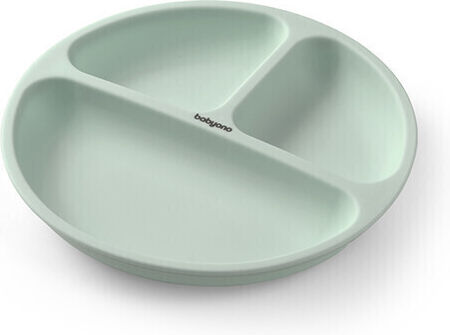 Babyono Baby Food Plate made of Silicone Green
