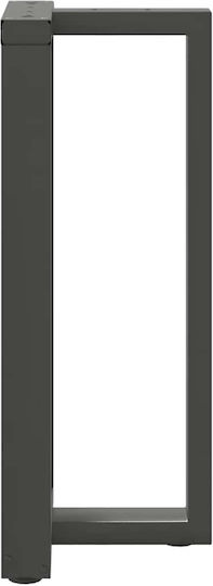 vidaXL Metallisches Möbelbein 2Stücke Für Tisch / Beistelltisch / Büro 40x35x90cm Anthrazit