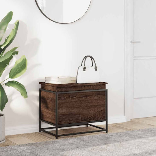 vidaXL Διακοσμητικό Μπαούλο Ξύλινο Καφέ 60x40x51.5εκ.