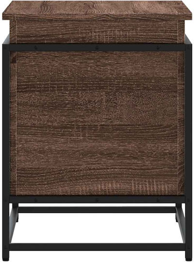 vidaXL Διακοσμητικό Μπαούλο Ξύλινο Καφέ 60x40x51.5εκ.