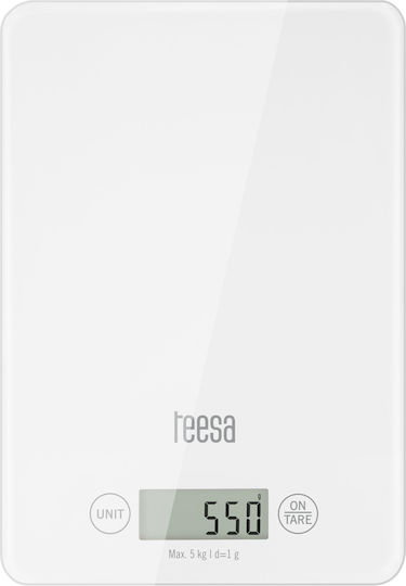 Ψηφιακή Ζυγαριά Κουζίνας έως 5kg Λευκή