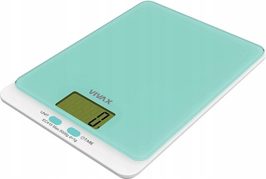 Vivax Ψηφιακή Ζυγαριά Κουζίνας έως 5kg Τιρκουάζ