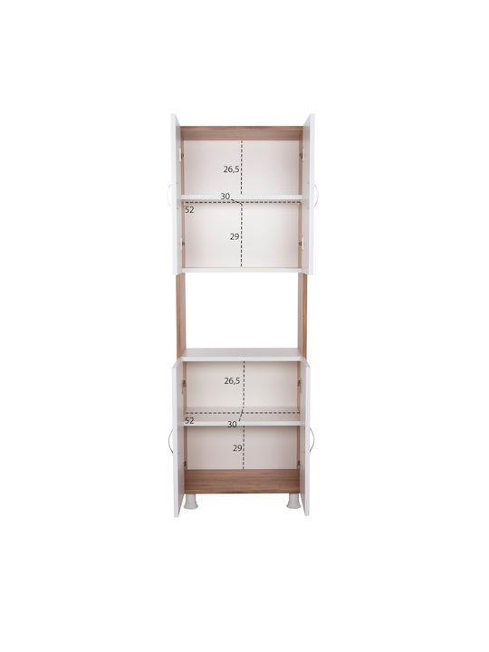 Dulap de podea Natural White 55.5x32x165buc