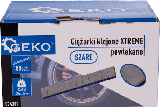 Adhesive Counterweights Set Balancing Alloy Wheels 12 X 5 G 100 Pieces Geko G74301