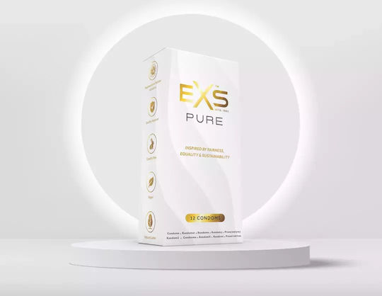 EXS Презервативи Pure 12 бр 53 мм Веган