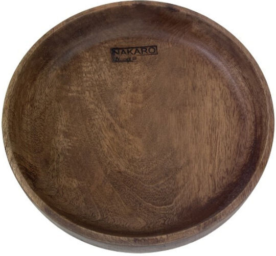 Nakaro Wood Салатна купа Дърво Кафяв 22.5x22.5см 1бр