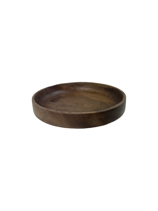 Nakaro Wood Wooden Salad Bowl Brown 22.5x22.5cm