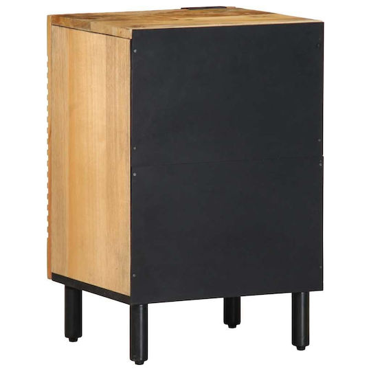vidaXL Lemn Cabinet de baie L38xA33.5xÎ58cm Maro