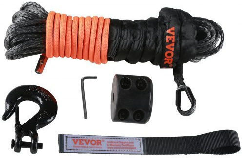 Vevor Car Towing Rope with Towing Capacity Up to 4.5 Tons in Orange Color