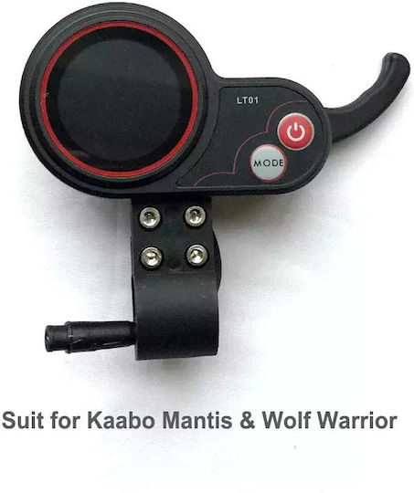 LT-01 Replacement Battery for Electric Scooter LCD Screen with Built-in Throttle 6 Pins Kaabo