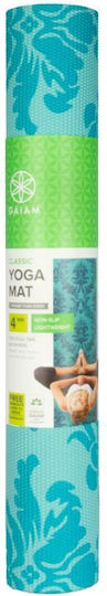 Gaiam Neo-Baroque Print Στρώμα Γυμναστικής Yoga Πράσινο (173x61x0.4cm)