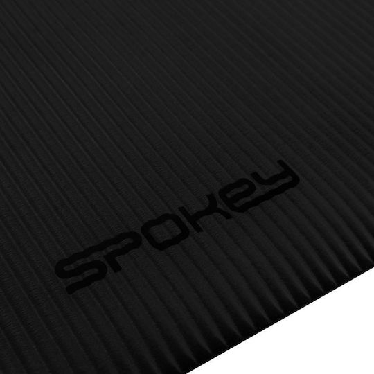 Spokey Softmat Στρώμα Γυμναστικής Pilates Μαύρο με Ιμάντα Μεταφοράς (183x61x1.5cm)