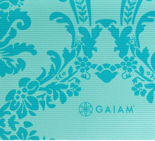 Gaiam Neo-Baroque Print Στρώμα Γυμναστικής Yoga Πράσινο (173x61x0.4cm)