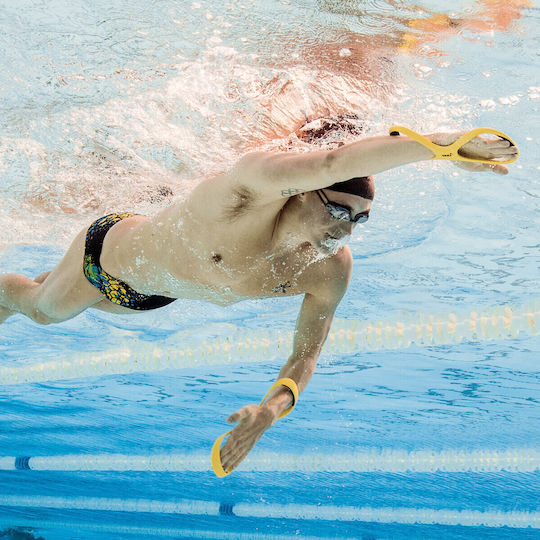 Finis Forearm Fulcrum Palme de înot Galbene