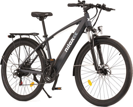 Nilox Doc X7 Plus 27.5" 2022 Μαύρο Ηλεκτρικό Ποδήλατο Trekking