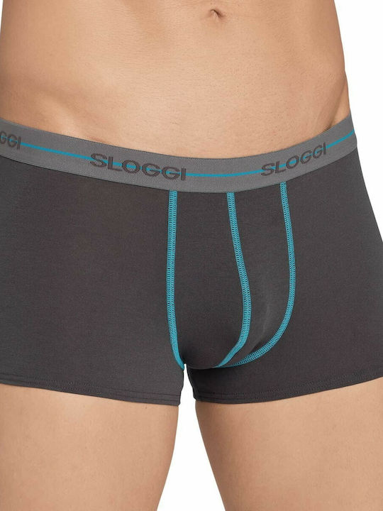 Hipster Мъжки боксерки Anthracite-Dark Grey 2Опаковка