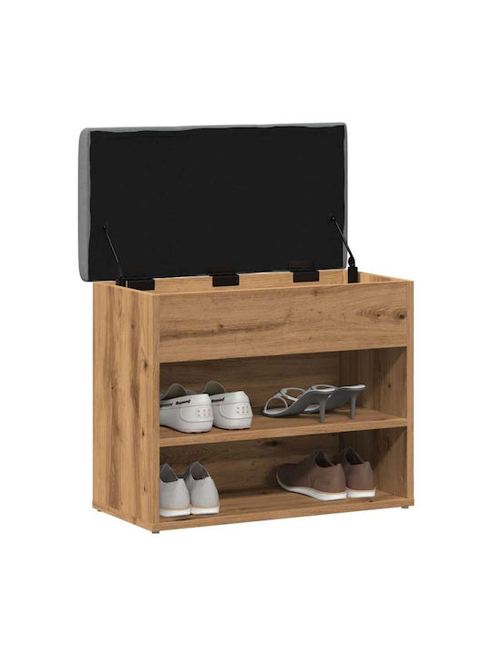 Έπιπλο Εισόδου με Παπουτσοθήκη & Παγκάκι Artisan Oak 62x32x50εκ.