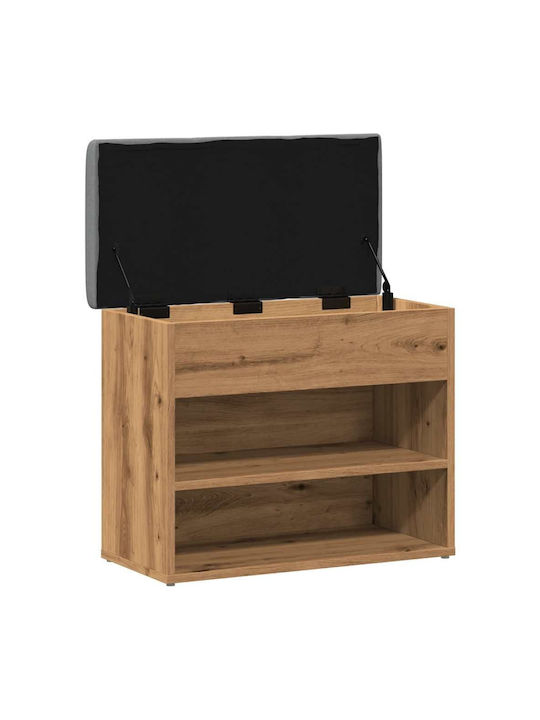 Έπιπλο Εισόδου με Παπουτσοθήκη & Παγκάκι Artisan Oak 62x32x50εκ.