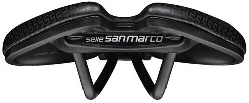 San Marco Aspide Short Open-fit Comfort Dynamic Wide Black Bicycle Saddle Racing
