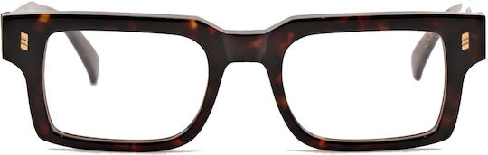 Gast Damen Acetat Brillengestell Braun Schildpatt NE02