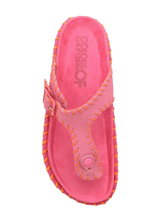 Flache Sandalen für Damen in Rosa Farbe