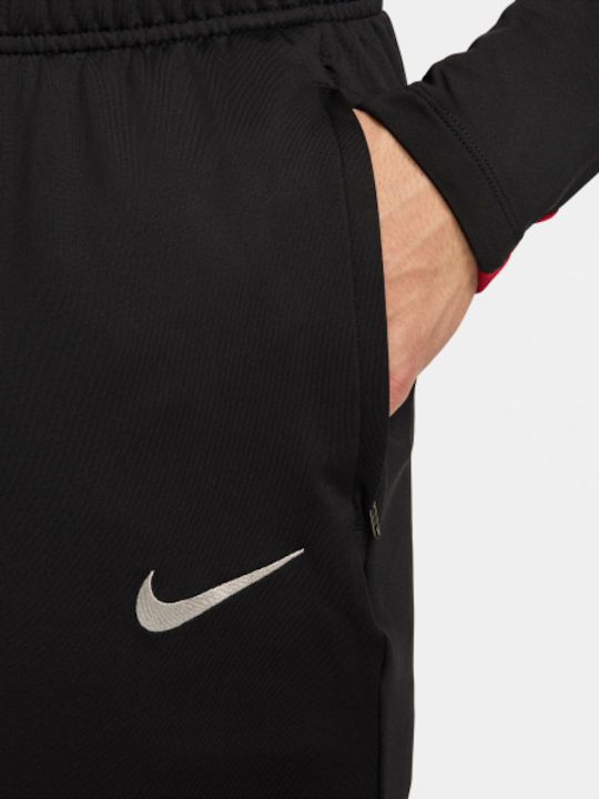 Liverpool FC Ποδοσφαιρικό Παντελόνι Φόρμας Dri-Fit με Λάστιχο Μαύρο