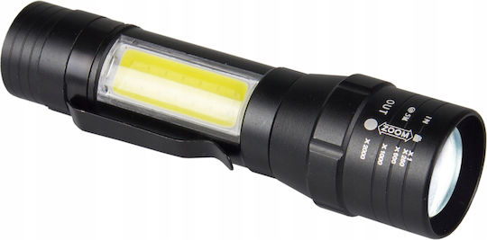 Libox Rechargeable Flashlight LED with Maximum Brightness 600lm Black