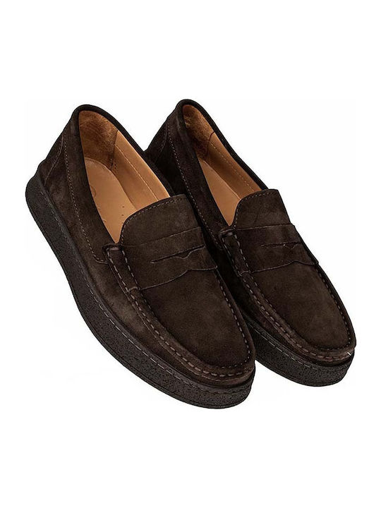 Ανδρικά Loafers σε Καφέ Χρώμα