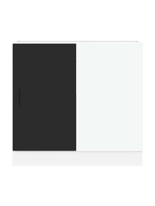 Dulap pentru Chiuvetă Negru 80x46x81.5buc