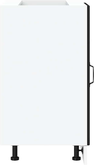 Ντουλάπι Νεροχύτη Μαύρο 80x46x81.5εκ.