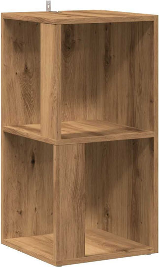 Corner Bookcase Artisan Oak 33x33x67cm