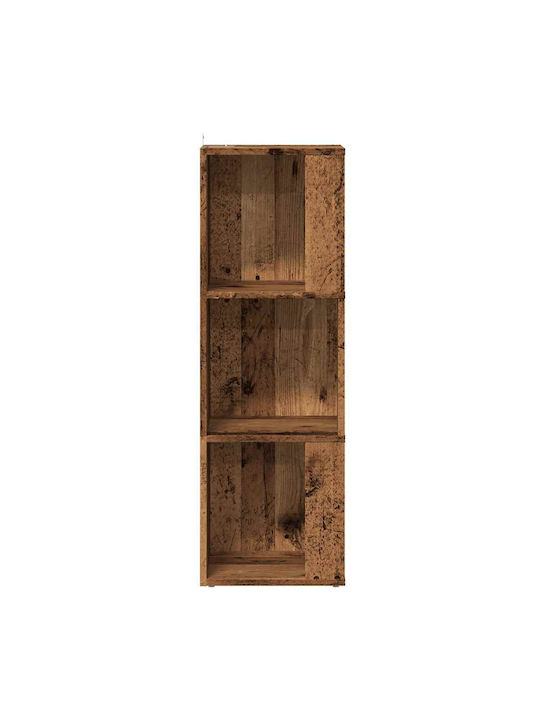 Corner Bookcase Old Wood 33x33x100cm