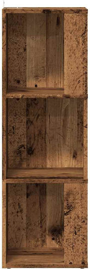 Corner Bookcase Old Wood 33x33x100cm