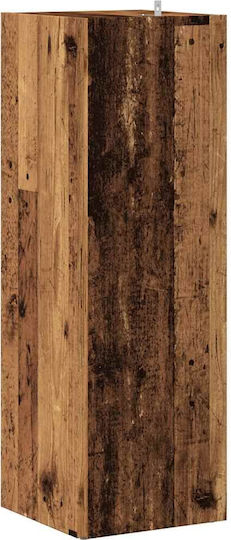 Corner Bookcase Old Wood 33x33x100cm