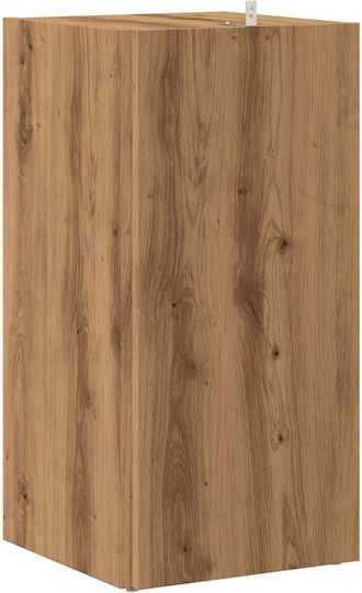 Corner Bookcase Artisan Oak 33x33x67cm