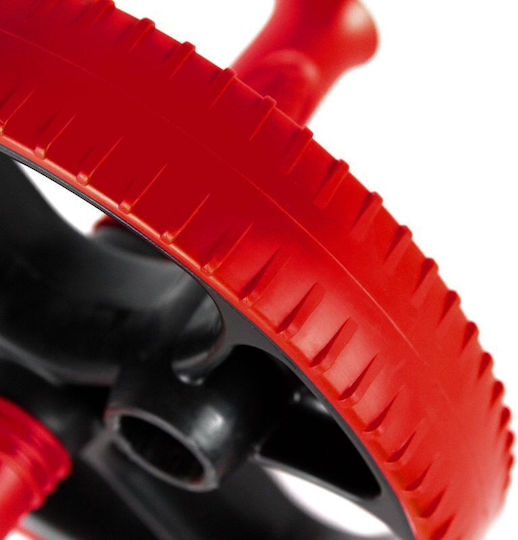 Body Sculpture Plus ΒΒ-704 BB-704 Abdominal Wheel Red with Anti-Slip Handles