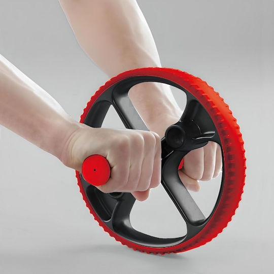 Body Sculpture Plus ΒΒ-704 BB-704 Abdominal Wheel Red with Anti-Slip Handles