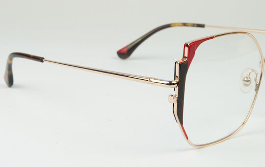 Woodys Barcelona Peretti Women's Butterfly Prescription Eyeglass Frame Gold PERETTI-02-53