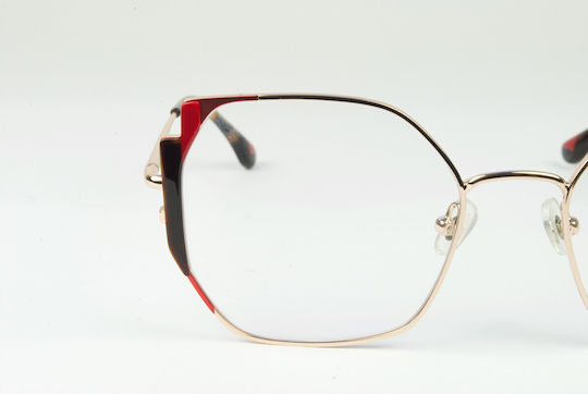Woodys Barcelona Peretti Women's Butterfly Prescription Eyeglass Frame Gold PERETTI-02-53
