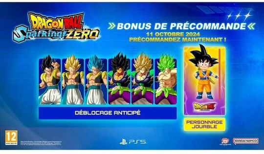 Dragon Ball: Sparking! Zero PS5 Game (French Cover)