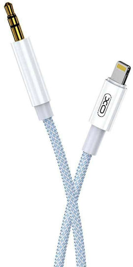 XO NBR211A Braided la Cablu Lightning Alb 1m (16.005.0195)